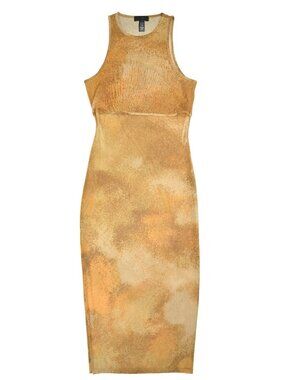 h:ours Jo Midi Dress in Faded Olive